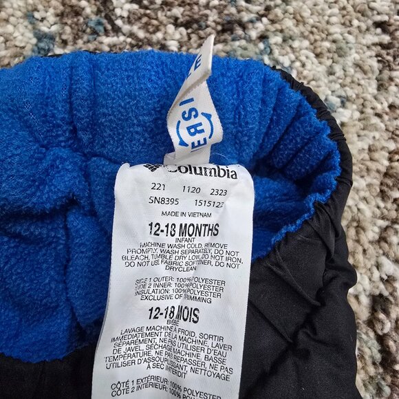Columbia reversible snow pants Size 12-18 Months - Picture 4 of 6